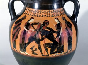 Thésée combattant le Minotaure (détail)