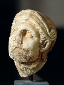 Tête de guerrier par Skopas (340-420 av. J.-C.) du front du temple d