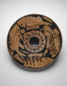 Assiette à poisson, 400-350 avant J.-C.