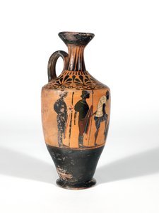 Lécythe, Guerriers se préparant pour la bataille, 510-500 av. J.-C. - Greek School