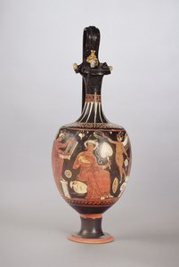 Oinochoé à figures rouges et blanches, c.310 av. J.-C. - Greek School