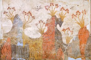 Salle des lys ou printemps, fresque d
