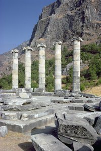 Ruines et rocher de l