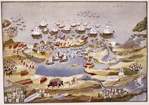Siège et bataille navale, planche 13 de l