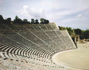 Vue du théâtre, vers 360 av. J.-C. - Greek School