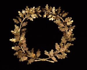 Couronne de feuilles de chêne et de glands, vers 350-300 av. J.-C. (or)