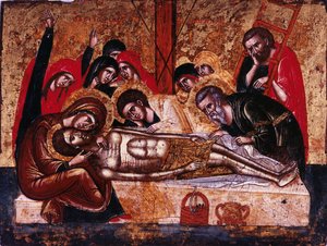 La Descente de Croix - Greek icon