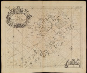 Carte des îles Scilly, c.1693 - Greenvile Collins