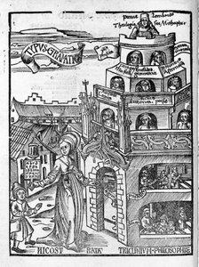 Arts libéraux : Grammaire - dans "Margarita Philosophica" par Gregor Reisch (1467-1525). Bâle