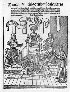 Arts libéraux : Musique - dans « Margarita Philosophica » de Gregor Reisch (1467-1525). Bâle