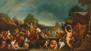 Les Israélites ramassant la manne - Gregorio Lazzarini