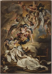 Mort de Sainte Scholastique, vers 1700 - Gregorio De Ferrari
