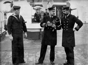Un message pour le capitaine du cuirassé HMS Magnificent, 1896
