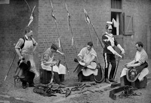 Selliers du 17e Lanciers au travail, 1896 - Gregory and Co