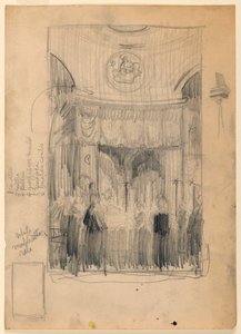 Funérailles du cardinal James Gibbons à la cathédrale catholique romaine, Baltimore, MD - Griffith Baily Coale