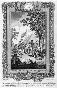 Le roi Alfred le Grand déguisé en musicien, 19e siècle - Grignion