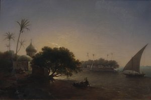 Vue du Nil en Égypte, 1851 - Grigori Grigorevich Chernetsov