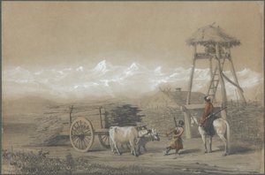 Fort des cosaques dans le Caucase, 1846 - Grigori Grigorevich Gagarin