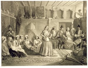 Salle de repos près des bains à Shemakha, sur la steppe de Shirvanskaya, planche 40 d