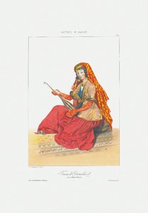 Femme de Shamakhy De : Scènes, paysages, mœurs et costumes du Caucase, 1840 - Grigori Grigorevich Gagarin