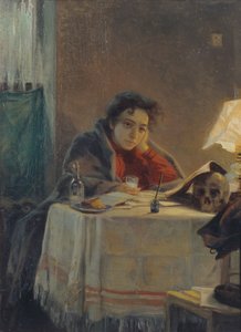 Une étudiante - Grigori Grigoryevich Myasoedov