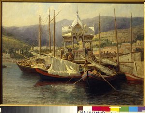 Le port de Yalta - Grigoriy Myasoyedov