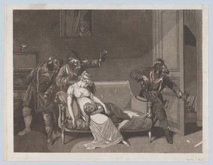 Première scène de voleurs, vers 1805 - Gror
