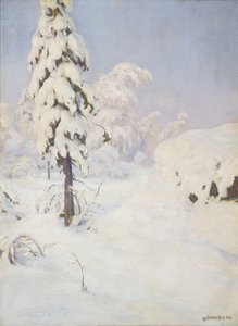 Hiver dans la forêt - Gudmund Stenersen