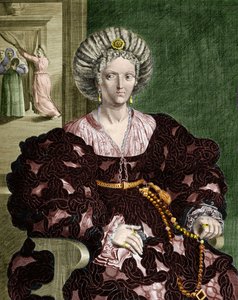 Portrait de Lucrèce Borgia - Guercino (1591 1666) (after)