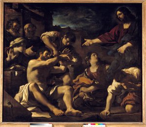 La résurrection de Lazare - Guercino