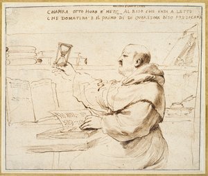 Caricature de Fra Bonaventura Bisi - Guercino