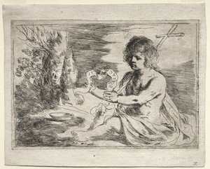 Saint Jean-Baptiste, 1650s - Guercino
