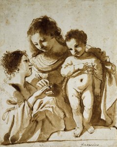 Le mariage mystique de Sainte Catherine, 1618-19
