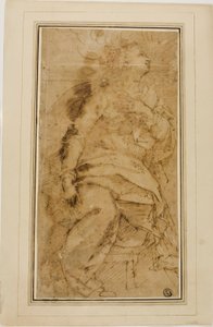 Figure féminine drapée - Guglielmo Caccia