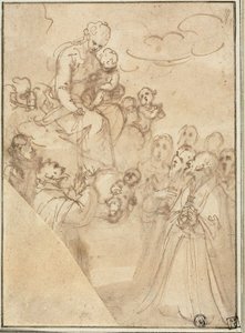 Madone du Rosaire, avec Dominique et d