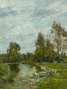 Le long de la rivière Sile - Guglielmo Ciardi
