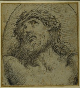 Tête et épaules du Christ vivant crucifié - Guido Reni