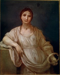 Portrait de jeune fille avec une couronne - Guido Reni