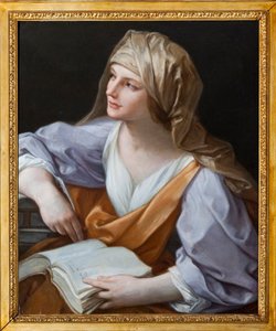 La Sibylle. Peinture de Guido Reni dit le Guide (1575-1642). Appartements de Maria Brignole Sale De Ferrari, Duchesse de Galliera (1811-1888), le mobilier provient de l