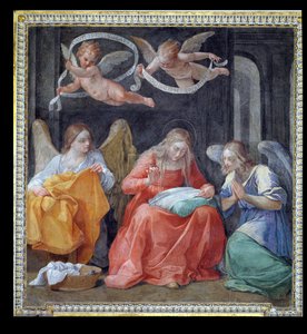 La Vierge cousant, de la 