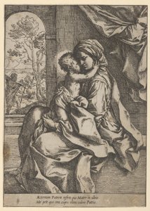 La Vierge assise avec l
