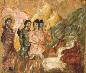 Majesté, par Guido da Siena (détail) - Guido da Siena