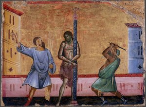 La Flagellation du Christ, vers 1280 - Guido da Siena