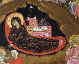 La Nativité (détail) - Guido da Siena