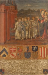 Le Chambellan et ses assistants devant la Vierge - Guidoccio di Giovanno Cozzarelli