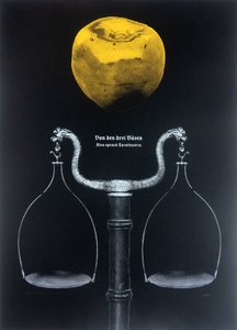 Sur les trois maux, Ainsi parlait Zarathoustra, 2025 (gravure sur bois et sérigraphie) - Guilherme Pontes