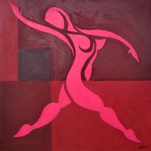 Étude de figure dans un espace cubique version rose, 2015
