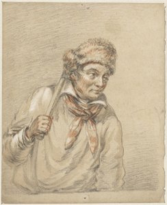 Homme avec un bonnet de fourrure sur la tête - Guillaume Anne van der Brugghen