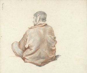Homme assis, vu de dos - Guillaume Anne van der Brugghen