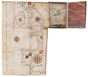 Atlas de poche et almanach nautique, vers 1546 - Guillaume Brouscon